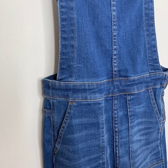 Madewell Skinny Bib Overalls in Santiago Wash Stretch Womens XS - Picture 5 of 14